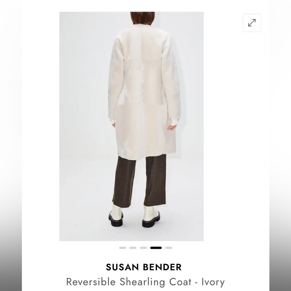 Susan Bender Reversible Shearling Coat - image 3